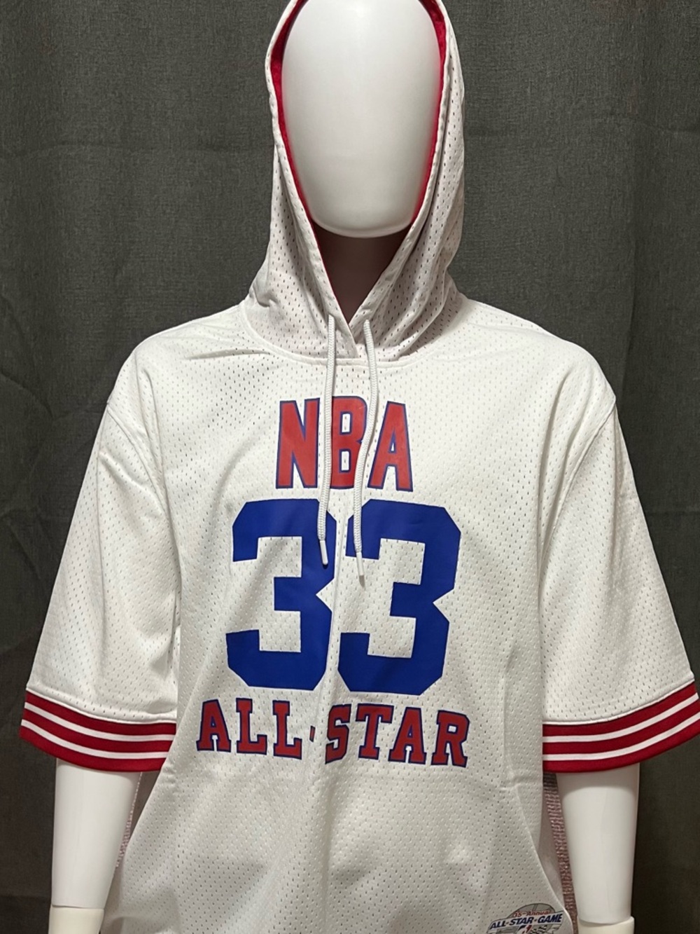 Mitchell & Ness NBA All-Star Mesh Jersey Hoodie Larry Bird
